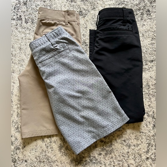 Other - Boys 8, 3 piece bundle: Under Armor, Puma Lightweight golf pants & shorts.